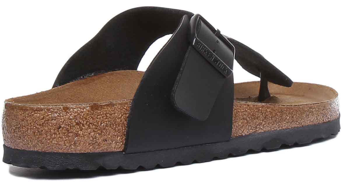 Birkenstock Ramses Men’s Black Birko-Flor Toe-Post Sandals