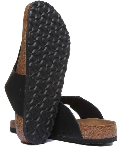 Birkenstock Ramses Men’s Black Birko-Flor Toe-Post Sandals