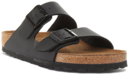 Birkenstock Arizona Black Birko-Flor Unisex Two-Strap Sandals