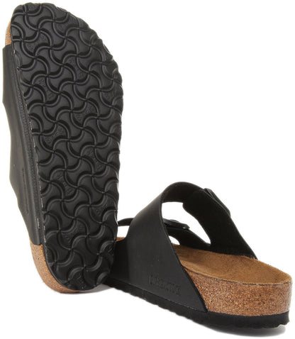 Birkenstock Arizona Black Birko-Flor Unisex Two-Strap Sandals