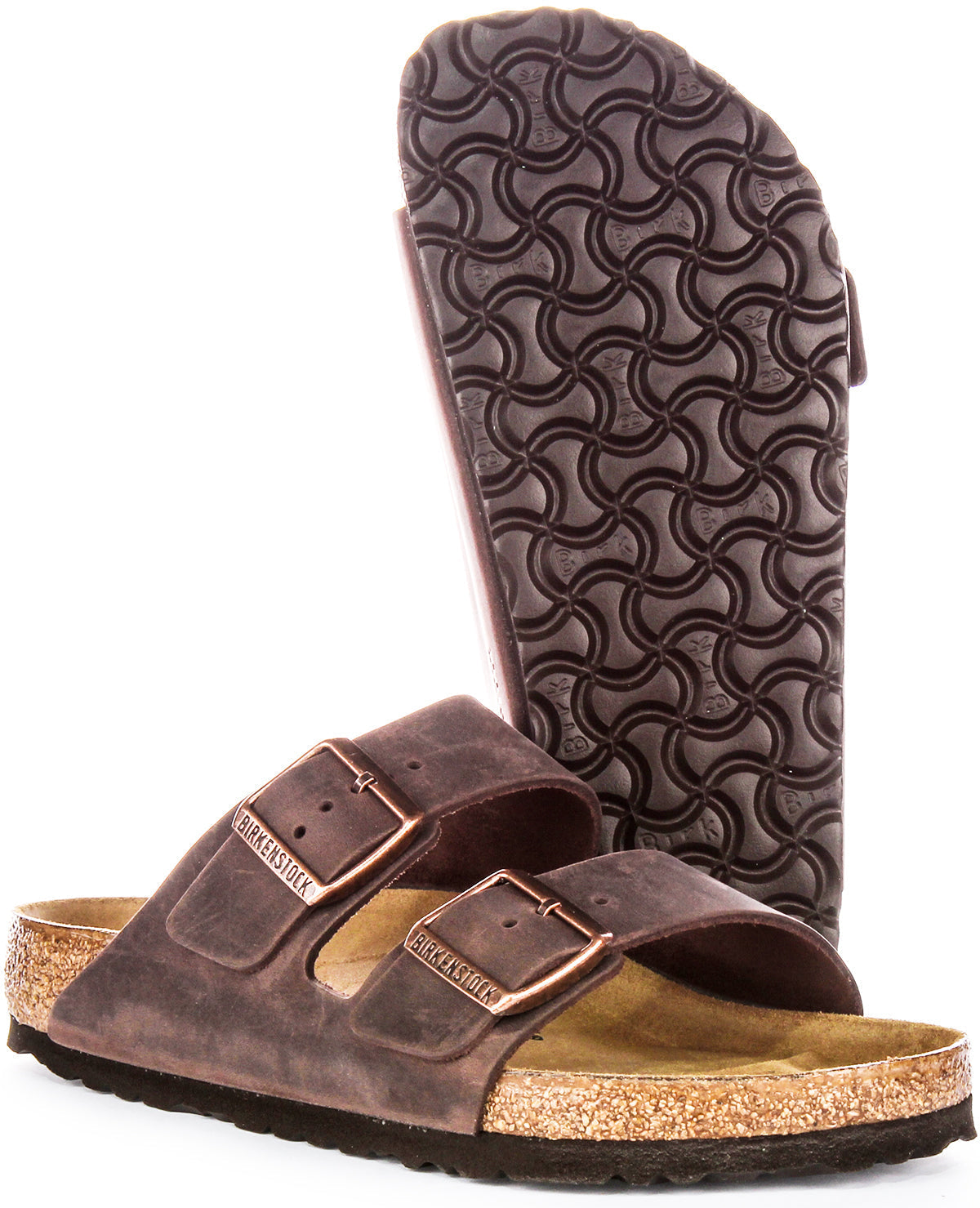 Birkenstock Arizona Women’s Brown Genuine Leather Two-Strap Sandals